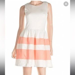 BarIII pink and white striped skirt dress, Medium